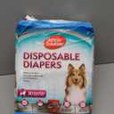 Simple Solution Disposable Dog Diapers, Female Dog Diapers, Puppy Potty Training, Incontinence and Heat Cycle Protection, Medium Diapers for Dogs, 15-23 Inch Waist, 30 Count