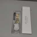 MioHHR Solid Stainless Steel Band Compatible with Apple Watch 41mm, Metal Strap with Soft TPU Case for iWatch Series 9 8 7 Women and Men, Gold