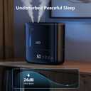 JRD Humidifiers for Bedroom, Ultrasonic Humidifier 4L for Large Room, Cool Mist Top-Fill, 40H Run, 12H Timer, 360 Nozzle, Aroma Diffuser, 7-Color Night Light for Home, Office, Baby, Pets, Plants