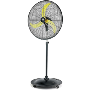 FUGOO 30'' Oscillating Wall Mount Fan With Brushless DC Motor, Large air flow range From 3200CFM to 8800CFM, 4-Speed Heavy Duty Industrial Wall Mount Fans for Factory, Commercial, Garage, Warehouse