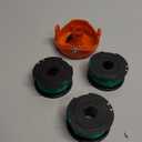 THTEN SF-080 String Trimmer Spool Line Compatible with Black and Decker SF-080-BKP 20ft 0.080" GH3000 LST540 GH3000R LST540B Weed Eater Auto Feed Single Line with 90583594 Cap Covers Parts