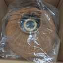 Rattan woven Pendant Lights Shade Rattan Hanging Lamp Shades for Pendant, Floor, Table, and Wall Lamps - Boho Wicker Light Shades - Replacement Pendant Light Covers