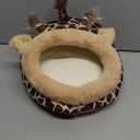 LEFTSTARER Guinea Pig Rat Bed and Hideout for Ferret Hedgehog Sleep and Hide, Hamster Small Pet Animals Supplies Toy Cage Accessories Nest (1.Giraffes-L)