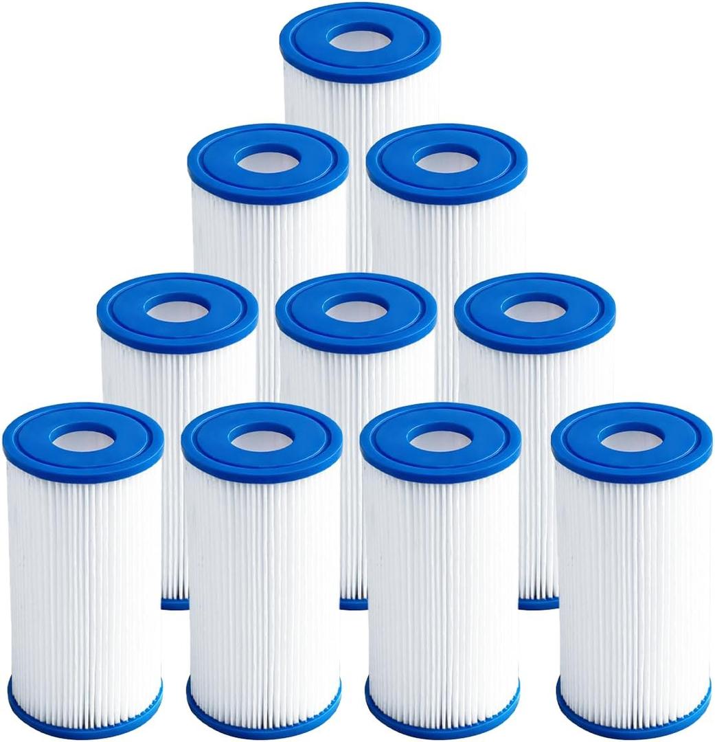20 Micron Pleated Sediment Filter 5"x2.5" (10 Pack) Replacement Most Cold Plunge Filter Cartridge Compatible with Cold Plunge Chiller,Ice Bath Chiller