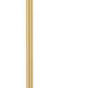 Gatco 1431B, Modern Rectangle Base Freestanding Toilet Paper Holder, 22.25, Brushed Brass/Free Standing Toilet Tissue Holder Stand with Weighted Base