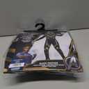 Marvel Black Panther Official Youth Halloween Costume - Premium Quality Padded Jumpsuit with Plastic Mask (L)