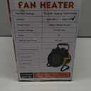 Outdoor Heaters for Patio, 1500W Electric Garage Heater with Overheat Protection, 3S Fast Heating, 3 Modes, Portable Space Heater for Patio, Garage, Greenhouse, Indoor, Orange