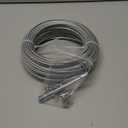 Heavy-Duty PVC Coated Steel Wire Rope1/8''to3/19''(About 3MM to 4MM), 6x7 Strand Core Construction, Cable with Smooth Surface, for Indoor and Outdoor Use1100lbs Breaking Strength (3-4MM 100FT)