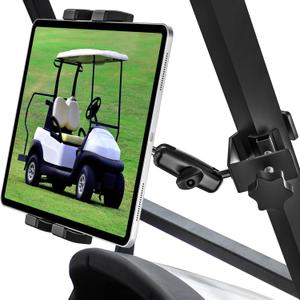 woleyi Golf Cart Tablet Holder Mount, 360 Adjustable, Metal Wider Clamp Arm for ZGO/Club Car/Yamaha/Other Golf Carts, for 4.7-13" Device Like iPad Pro, Air, Mini, iPhone, Galaxy Tabs, Z Fold, Fire HD Black woleyi Golf Cart Tablet Holder Mount, 360 Adjustable, Metal Wider Clamp Arm for ZGO/Club Car/Yamaha/Other Golf Carts, for 4.7-13" Device Like iPad Pro, Air, Mini, iPhone, Galaxy Tabs, Z Fold, Fire HD Black