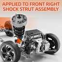 Front Right Shock Strut Assembly Compatible with 2014-2019 BMW X5 X6 X5M X6M F15 F16 F85 Shock Absorber OEM Replace 37106875084 37116863174 31317850212 31317856490