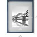 Mikasa Navy MDF Portrait Frame 16x20 with Removable Mat for 11x14 Photo - Elegant Picture Frame with Dual Display Options, Sawtooth Hangers, Beveled Mat, Sophisticated Home Dcor, 16x20 Matted 11x14