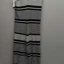 Saodimallsu Womens Summer Midi Bodycon Sweater Dress Sexy V Neck Tie Shoulder Striped Knit Side Slit Sleeveless Tank Dresses (Small, Black)
