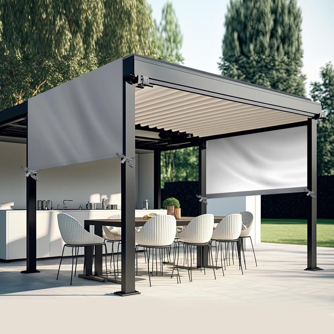 Universal Pergola Replacement Canopy Outdoor Canopy Shade Cover Waterproof Shade Top Cover for Outdoor Patio Porch Backyard(16 x 10 ft,Gray)