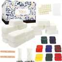 Candle Making Kit,Candle Making Supplies Include 2.12lb Soy Wax for Candle Making,Candle Wax Dyes,Candle Wicks Stickers and More,Candle Making Kit for Adults Beginners-DIY Wax Melt Kit,Arts&Crafts Kit