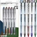 Uni-Ball 1832404 VISION ELITE BLX Series Rollerball Pen .8 mm Assorted 5/ST