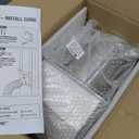 6" White Dryer Vent Cover - 304 Stainless Steel Wall Cap, Screen and Damper