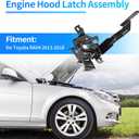 X AUTOHAUX No.53510-0R030/535100R030 Car Engine Hood Latch Lock for Toyota RAV4 2013 2014 2015 2016 2017 2018 Hood Latch Assembly Hood Lock Assy