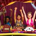 6 Pcs Casino Theme Table Centerpieces Casino Night Party Wood Tabletop Decorations Poker Chips Poker Machines Dice Spades Wooden Signs for Birthday Party Decoration