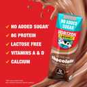 NEW Horizon Organic Shelf Stable No Added Sugar Lactose Free 1% Lowfat Chocolate Milk Boxes, 8 fl oz, 12 Count - 8g Protein per Serving, USDA Organic, Ready to Drink, No Refrigeration Needed