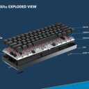 Geeky GK61 SE 60% | Mechanical Gaming Keyboard | 61 Keys Multi Color RGB LED Backlit for PC/Mac Gamer | ANSI US American Layout (Black, Mechanical Speed Yellow)