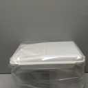 LivLab Mker Rice Storage Container 20 lbs - 15 lbs Airtight Flour Dispenser with Lids & wheel, BPA Free, kitchen organizers for Pet/Cat/Dog Food Storage Container (10 lbs), White