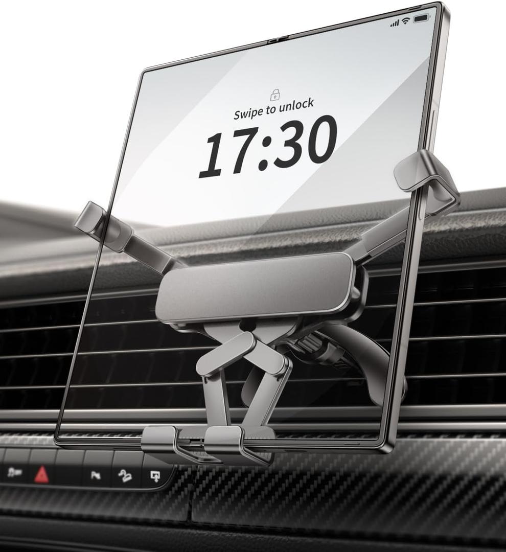 Delobon Car Phone Holder Mount [Designed for Foldable Phones] for Samsung Galaxy Z Fold 7 6 5 4 3 2 S25 Ultra Pixel 9 ProFold iPhone 16 15 14