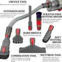 Attachment Kit for Dyson Gen5 V15 V15s V12 V11 V10 V9 V7 V8 Detect Cyclone Torque Drive Absolute Animal Cordless Vacuum Cleaner,Home and Car Cleaning Brush Acccessories