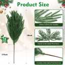 18" Real Touch Norfolk Pine Stems for Christmas Decoration, Artificial Pine Branches Greenery Stems for Vase, Christmas Picks for Xmas Tree,Wreath,Table,Planter,DIY Home Decor (12 Pcs Pine Branches)