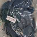 Womens Casual Dresses Corduroy Button Up Empire Waist 3/4 Sleeve Fall Winter Mini Babydoll Dress (Medium, Blue)