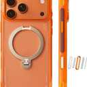TORRAS Ostand Q3 Air for iPhone 17 Pro Case 6.3'' with Stronger Magnetic Stand, Fit for Magsafe, Airbags Miltary Protection, Camera Control for iPhone 17 Pro Case, Shockproof & Stylish, Horizon Orange