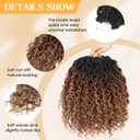 Callia Faux Locs Crochet Hair 14 Inch 8 Packs Goddess Locs Crochet Hair for Black Women Pre Looped Locs Crochet Hair, Crochet Faux Locs with Curly Ends T1B/30/27