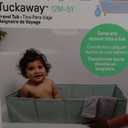 Ingenuity Tuckaway Toddler Folding Tub, Converts Shower to Tub, Folds to Store, Easy to Clean, No Assembly Required, Portable Baby Bathtub for Travel, 12M-5Y (Green)