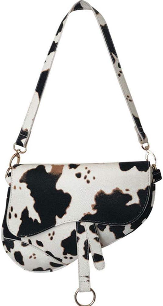 Women Cow Print Shoulder Bag Clutch Purse Underarm Handbag Satchel Zipper Tote Bag Saddle PurseCow Print Clutch is easy to match your evening dress and shoes in special occasion. Cow pattern texture would never goes out of style, classic and feminine 