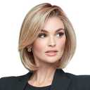 Raquel Welch Portrait Mode Soft Smooth Layered Chin Length Bob Wig by Hairuwear, Average Cap, RL19/23 Biscuit