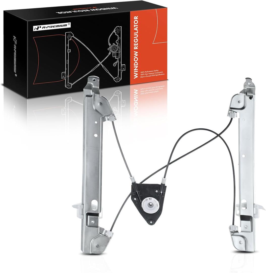 A-Premium Power Window Regulator Without Motor Compatible with Dodge Caliber 2007-2012 Hatchback Front Driver Side