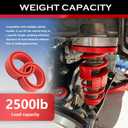2PCS Upgraded Front & Rear Coil Spring Spacers for Cars with Ties,Shock Absorbing Car Coil Spring Booster Fits Spacing 1.45"-1.65",Heavy Duty Spacers for Coils Springs Car Accessories