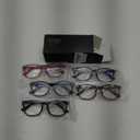 CCVOO Reading Glasses for Women, Eyeglasses, Blue Light Readers for Women, Computer Eye Glasses, Cheaters (2 Black/Turtle/Red/Dark Blue)+1.5