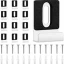 12 Pack Metal Mirror Holder Clips - Steel Heavy Duty Mirror Mounting Set with Screws,Ideal for Wall - Mounted Mirrors,Billboards,and More (Silver,1/4 Inch)