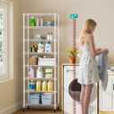 Golpart 8Tier Adjustable Storage Shelves Metal Wire Shelving Standing Shelf, 8-tier-12"Dx22"Wx72"H