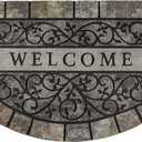 Thick Welcome Mats Outdoor, 24 * 36" Large Front Door Mat Entrance, Durable Welcome Mat for Front Door, Heavy Duty No Slip Rubber Outdoor Mats for Home Entrance