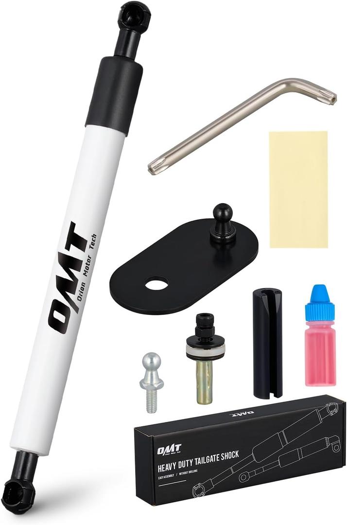 Orion Motor Tech Truck Tailgate Assist, Pickup Tailgate Lift Assist Kit, Pickup Tailgate Shock Compatible with 2009 2010 2011 2012 2013 2014 2015 2016 2017 2018 2019 2020 2021 2022 Ram 1500 2500 3500 (White)