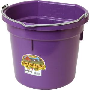 Flat Back Bucket 20 Qt (Purple)