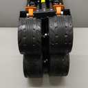 Collapsible Wagon Cart Heavy Duty Foldable, Folding Beach Wagon with Big Wheels for Sand, Utility Grocery Cart with Side Pocket and Brakes for Camping Sports Outdoor Activities, Black (140L)