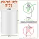 3 Pcs White Frosted Glass Shade Replacements for Pendant Light Fixtures Glass Lamp Shade Cover, 1-5/8 Inch Fitter E26 Base, 4"w x 6"h, Replacement Lamp Globe for Chandelier Wall Sconce