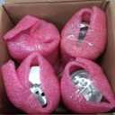 4pcs Salt and Pepper Shakers Set, Salt Shaker and Pepper Shaker with Adjustable Pour Holes, Pepper and Salt Container with Stainless Steel Lid,Glass Salt and Pepper Shakers,Spice Shaker for Kitchen