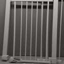 BABELIO Safety Gate Door Fits for Stairs, Narrow and Wide Doorways with Auto Close, Easy Install, No Drilling, Pressure Mounted for Baby, Child, Pets, Dog/Puppy, 26''-40'', White