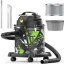 InoKraft Ash Vacuum for Pellet Stoves,Pellet Grill,1200W 5 Gallon, No Clogs, with HEPA & Fiberglass Filters, 6.56ft Hose Ash Vac for Fireplaces, Log Burners