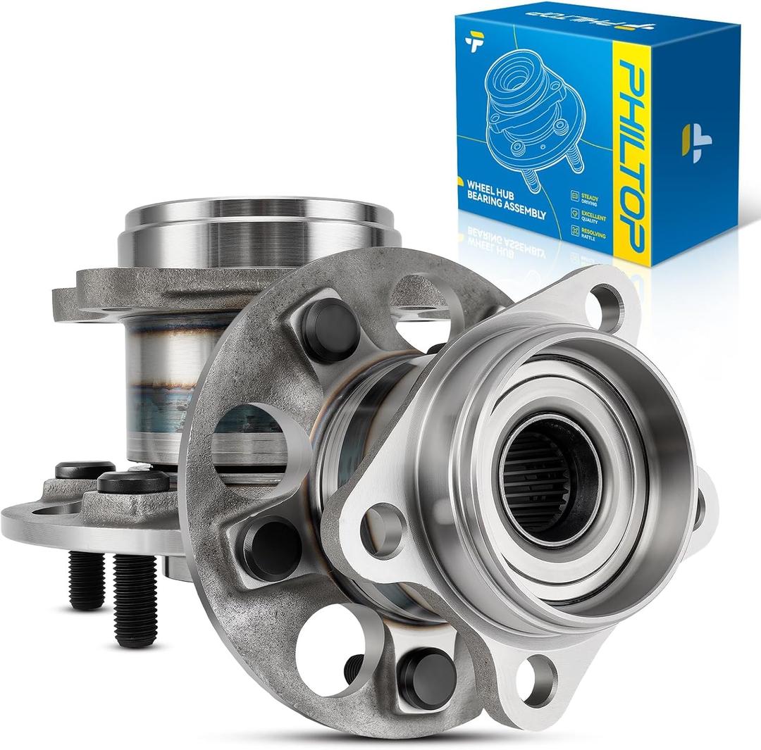 PHILTOP 512482 AWD Rear Wheel Bearing Fit for Toyota Sienna 2011-2020, 5 Lugs Wheel Hub Assembly W/ABS