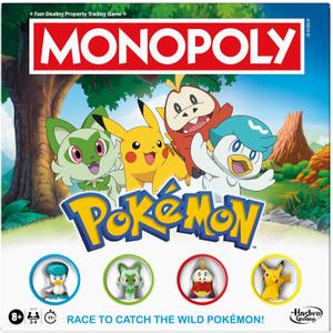 Monopoly Pokmon Edition Board Game | Ages 8 and Up | 2 to 4 Players | Kids Games for Pokmon Fans | Fun Family Games| 45 Mins. Avg.