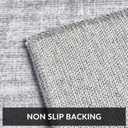 3x5 Area Rug Machine Washable Non Slip Rug Modern Abstract Rug Ultra Soft Indoor Rugs for Bedroom Living Room Entryway Kitchen Foyer Bedside, Grey